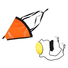 Ancre flottante avec frein et corde en PVC de 61 cm pour bateau et yacht de 6,2