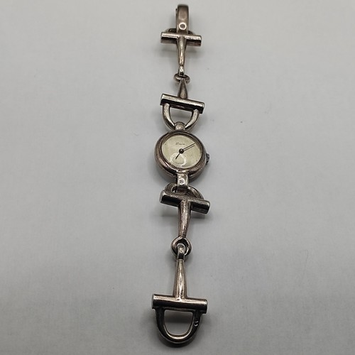French solid silver diam - silver, watch