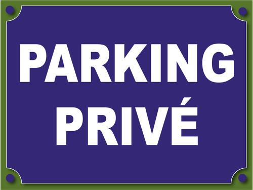 Panneau parking privé