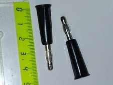 2x fiche banane 4 mm     2x  noir         E14h33