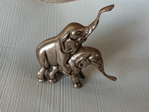 Couple éléphants bronze - couple,