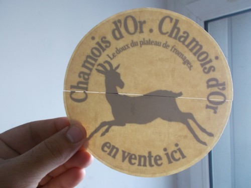 Autocollant vitrine fromage - de,