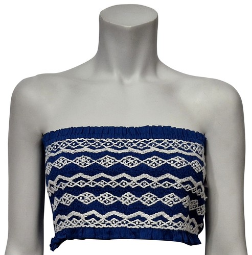Zara débardeur bleu - débardeur, blanc