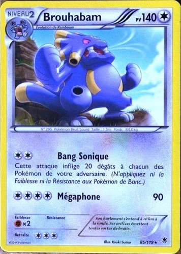 Carte pokémon 119 - carte, 85/119