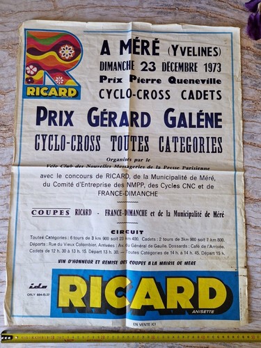 Affiche cyclo cross 1973 - affiche, "