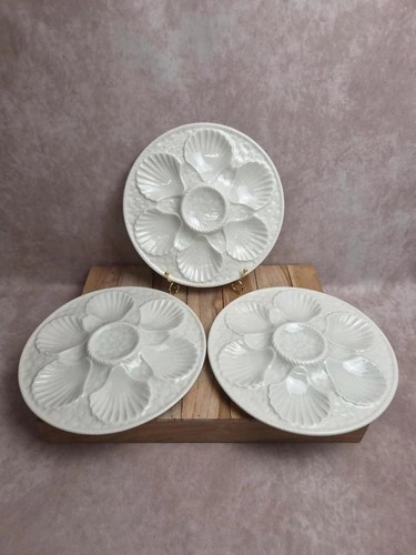 Lot assiettes à huîtres - assiettes,