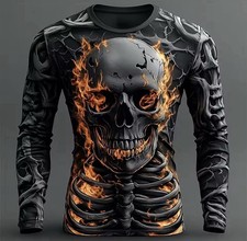 Tshirt Halloween Skeleton Squelette (S M L XL XLL…)