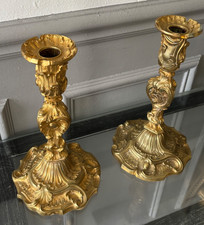 PAIRE DE BOUGEOIRS BRONZE