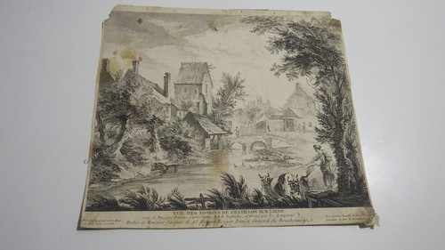 1750 vue fossés chatillon - 1750.vue,