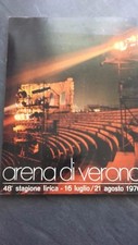 BROCHURE MUSIQUE CLASSIQUE OPERA ARENA DI VERONA 1970 (ITALIEN) IN 4 TBE