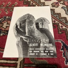 ELBERT WEINBERG Catalogue Expo