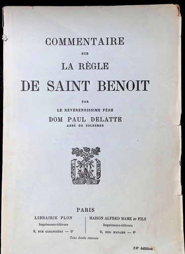 Delatte commentaire sur la - commentaire,