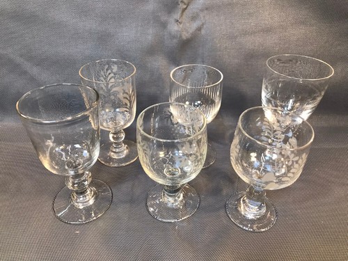 Lot anciens verres de - 6,