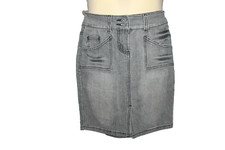 JUPE JEANS FEMME  °°°  JENNYFER   °°°   TAILLE 36  .GRIS DELAVE 