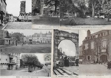 lot de 9 cartes postales