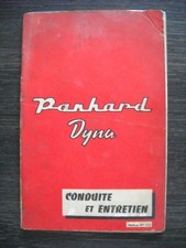 MANUEL D'ENTRETIEN PANHARD DYNA - 1957
