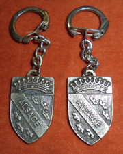 Porte-clés lot x 2 Armoiries