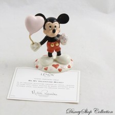 Figurine Mickey DISNEY Lenox Be My Valentine Mickey porcelaine blanche 11 cm