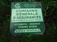 Plaque émaillée compagnie d'assurance/enseigne Paillard et Dupuy
