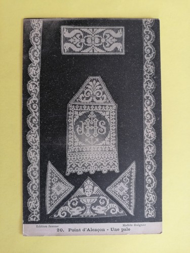 Cpa rare dentelle - dentelle, lace