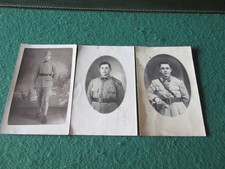 3 CARTES POSTALES    PHOTOS MILITAIRES  UNIFORME DINAN VERSAILLES