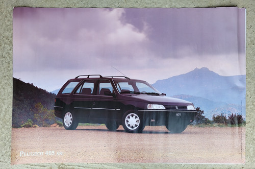 Affiche peugeot 405 sri - affiche,