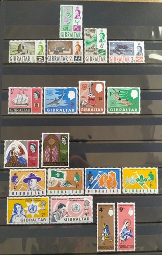 Timbres gibraltar colonie - gibraltar,