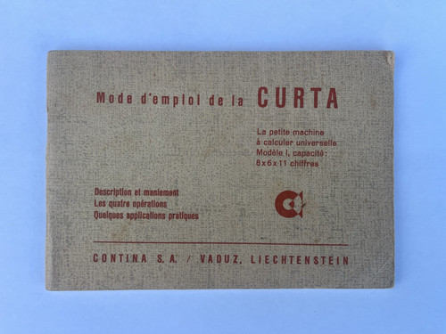 Genuine curta calculator - genuine,