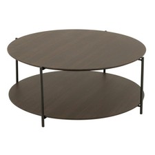 Table Basse Design "Rodolfo" 93cm Marron Foncé