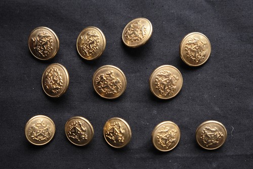 Lot boutons dorés - lot,