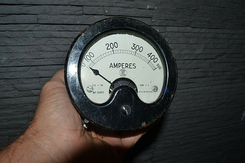 Ampèremètre ancien métal - ancien, en