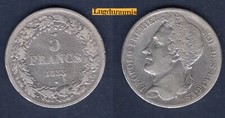 Belgique 5 Francs 1833 TB