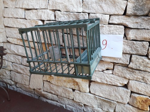 Cage ancienne bois - ancienne,