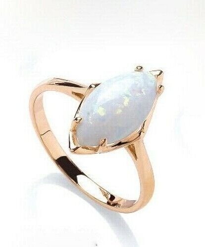 Bague marquise opale or - bague,