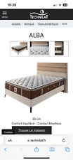 matelas 160x200 luxe quasi neuf Technilat Alba made in France qualité hôtelier 