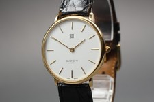 Rare montre vintage [presque comme neuve] GIVENCHY cadran blanc lunette...