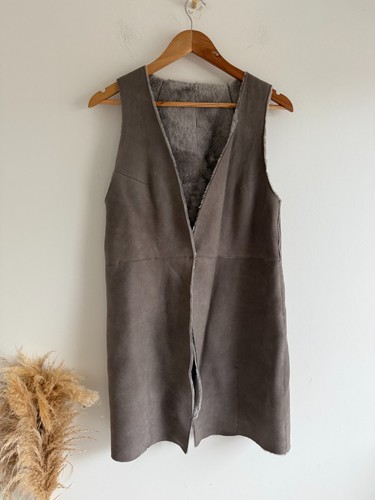 Veste sans manches fourrure