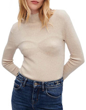 Maje Women's Beige Knit High