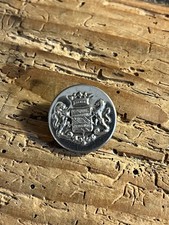 Ancien Bouton De Livrée Blason À Déterminer