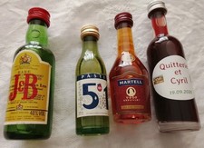 4 mignonnettes Pastis Wisky