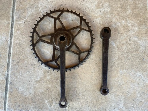 Pedalier acier velo ancien - pedalier,