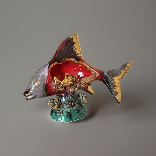 Lampe poisson faïence - , de