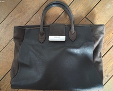 sac Texier cuir mat marron