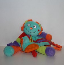 Doudou Lion Babysun - Bleu orange