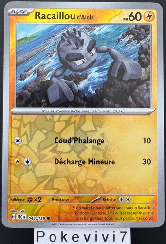 Carte pokemon racaillou - pokemon,