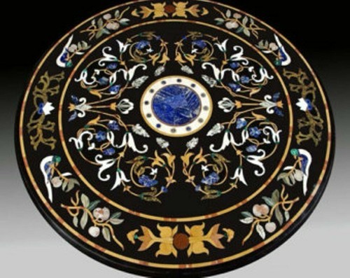 Round marble table top - marble,