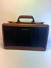 SAMSONITE VANITY CASE ORIGINALE CUIR RIGIDE MALETTE ACCESSOIRE VINTAGE BELGIQUE