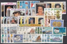 SM26417/ BRITISH VIRGIN ISL – 1983 / 1986 SUPERB MINT MNH SELECTION – HIGH CV