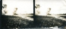 Guerre 1914-18 photo argentique VILLE-sur-TOURBE  51 Marne Stéréo 6x6 cm TBE