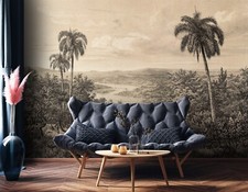 Indien Jungle Papier Peint pour Salle à Manger 3x2.1m Chambre Forêt Palmier